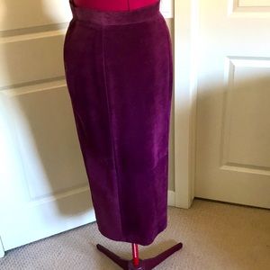 Genuine suede skirt. Size 14.